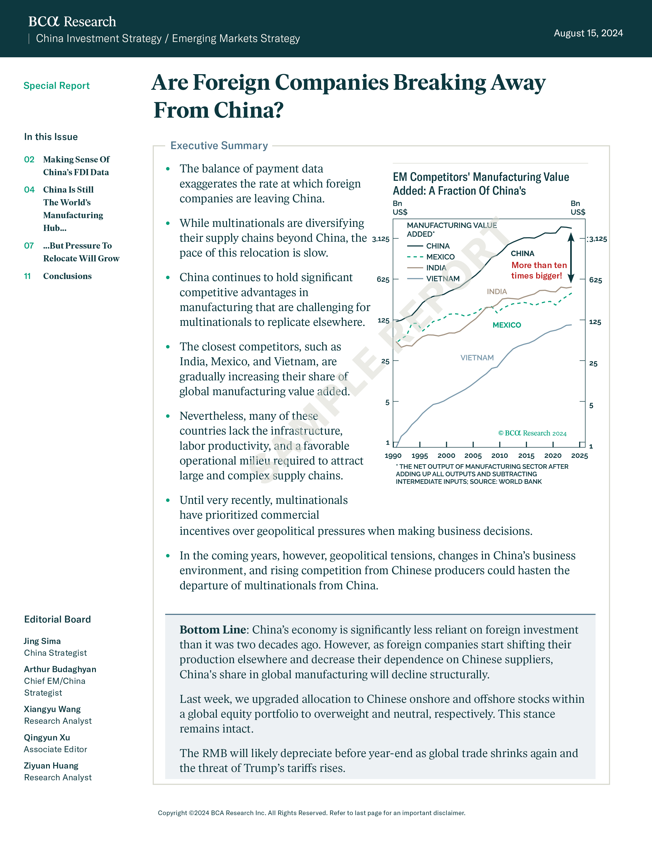 Are Foreign Companies Breaking Away From China?