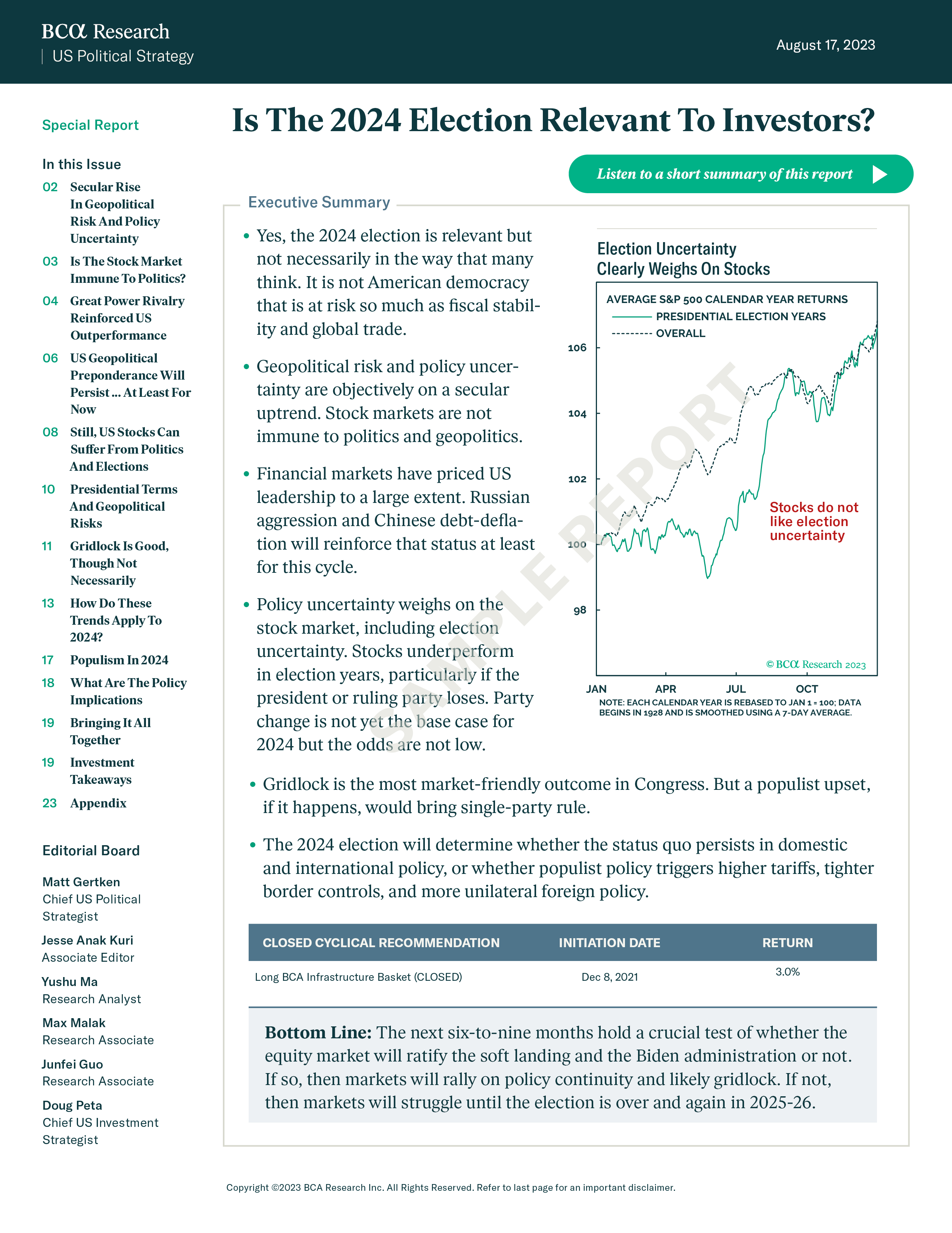 Is The 2024 Election Relevant To Investors?